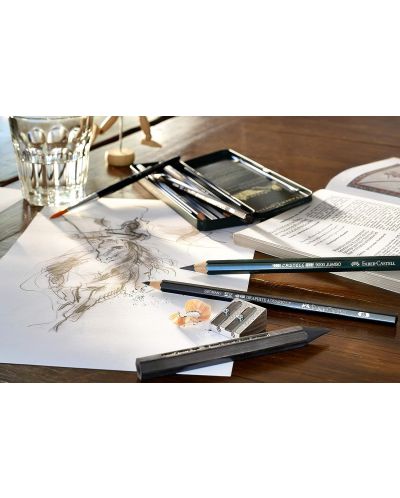 Комплект чернографитни моливи Faber-Castell 9000 - 6 броя - 5