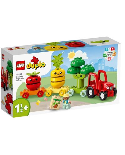 Конструктор LEGO Duplo - Трактор за плодове и зеленчуци (10982) - 1