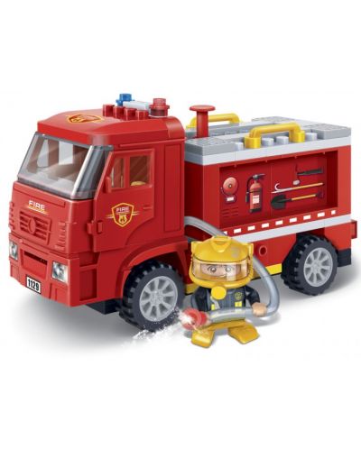 Конструктор BanBao - Противопожарен камион, 112 части - 2
