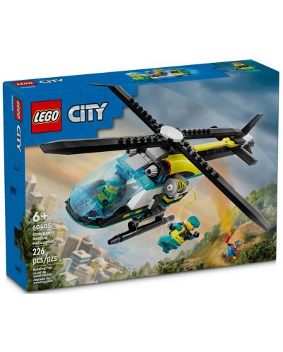 Конструктор LEGO City - Спасителен хеликоптер за спешна помощ (60405) - 1