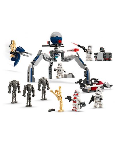 Конструктор LEGO Star Wars - Боен пакет клонинг щурмоваци и бойни дроиди (75372) - 3