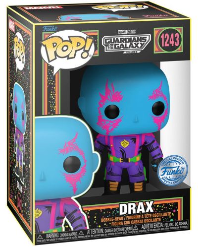 Комплект Funko POP! Collector's Box: Marvel - Guardians of the Galaxy - Drax (Blacklight) (Special Edition) - 4