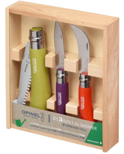 Комплект градински инструменти Opinel - Gardener Box, 3 броя - 1