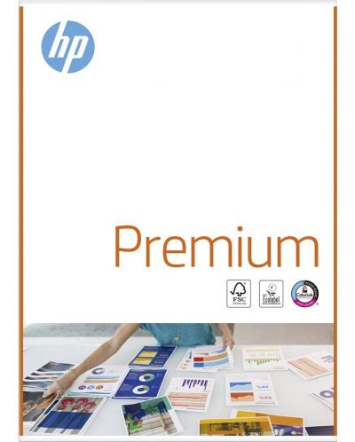 Копирна хартия HP - Premium, A4, 80 g/m2, 500 листа, бяла - 1