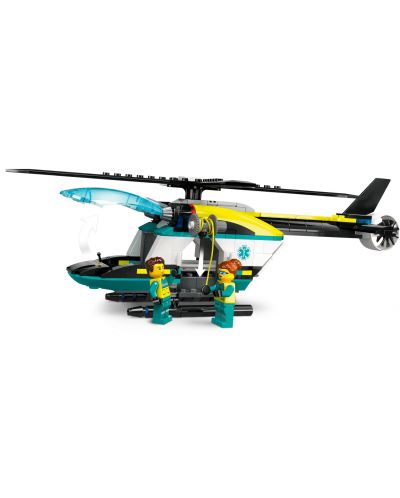 Конструктор LEGO City - Спасителен хеликоптер за спешна помощ (60405) - 6