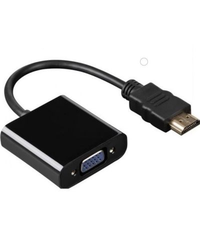 Конвертор Hama - 54569, HDMI/VGA, черен