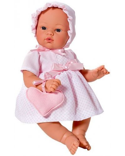 Кукла Asi - Бебе Коке, с розова рокля и чантичка - 1