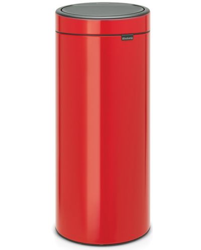 Кош за отпадъци Brabantia - Touch Bin New, 30 l, Passion Red - 1