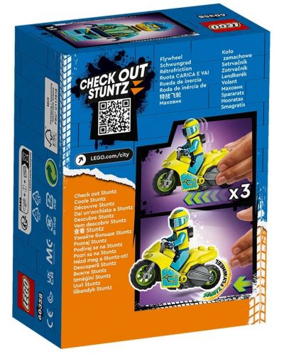 Конструктор LEGO City - Stuntz, Кибер каскадьорски мотоциклет (60358) - 2