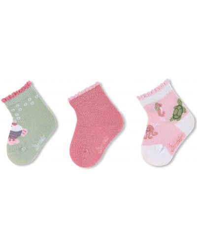 Комплект бебешки чорапи Sterntaler - С морски мотиви, 15/16 размер, 4-6 месеца, 3 чифта - 1
