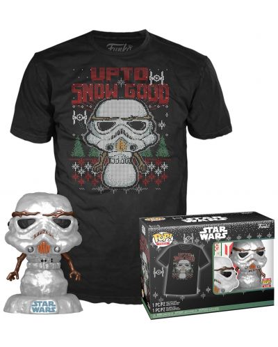 Комплект Funko POP! Collector's Box: Movies - Star Wars (Holiday Stormtrooper) (Metallic) - 1