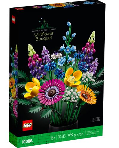 Конструктор LEGO Icons Botanical - Букет от диви цветя (10313) - 1