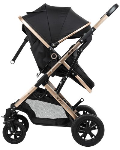 Комбинирана детска количка KikkaBoo - Kaia, 3 в 1, Black - 5