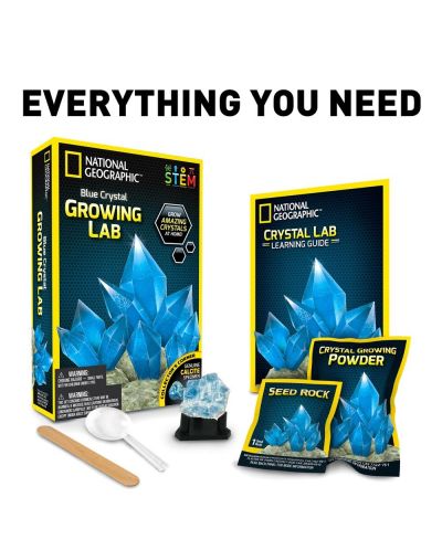 Комплект National Geographic Crystal Lab - Син калцит