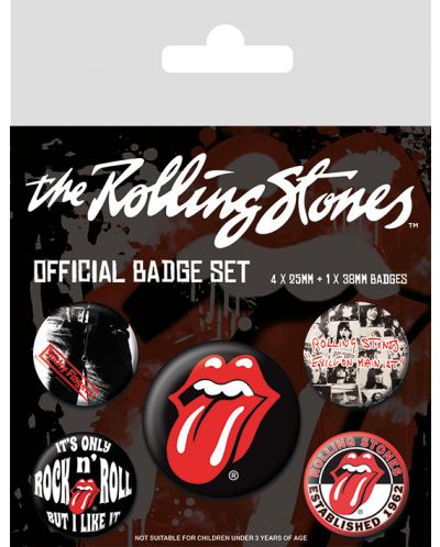 Комплект значки Pyramid Music: The Rolling Stones - Classic