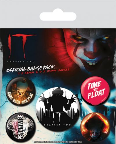 Комплект значки Pyramid Movies: IT 2 - Clown - 1