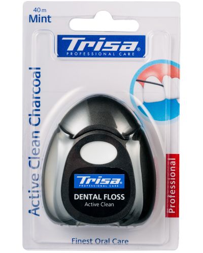 Trisa Конец за зъби Active clean charcoal, 40 m - 1