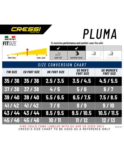 Комплект маска за гмуркане с шнорхел и плавници Cressi - Pluma Set , черен - 10