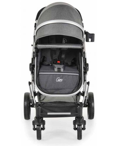 Комбинирана бебешка количка Moni - Ciara, сива с черно - 3