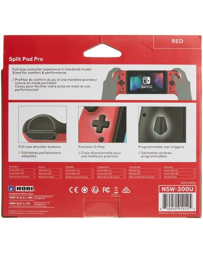 Контролер HORI - Split Pad Pro, червен (Nintendo Switch) - 5