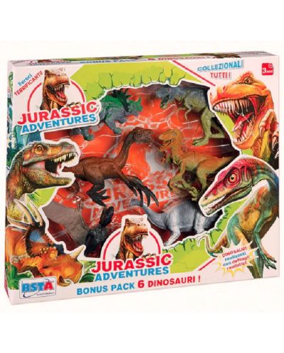 Комплект фигури RS Toys - Динозаври, 6 броя - 1
