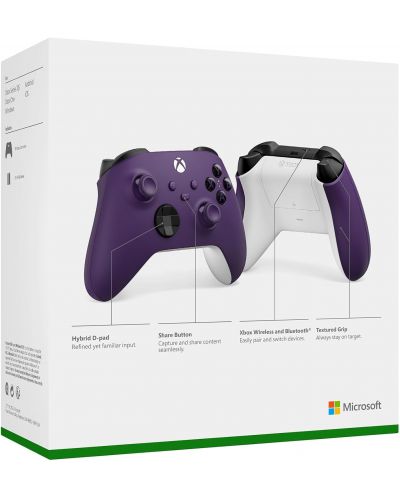 Безжичен контролер Microsoft - Astral Purple (Xbox One/Series S/X) - 6