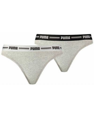 Комплект дамски бикини Puma - Hang, 2 броя, сиви - 1
