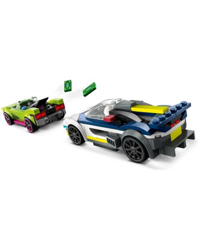 Конструктор LEGO City - Преследване с полицейска кола (60415) - 4