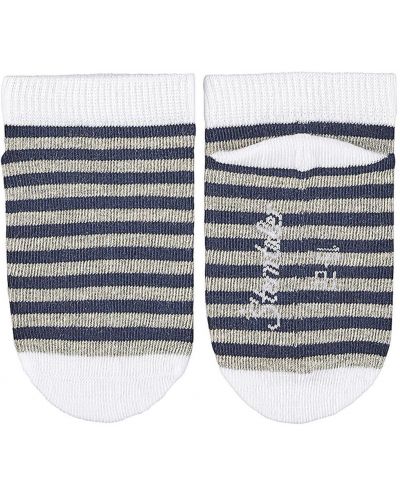 Kомплект детски чорапи Sterntaler - Синьо райе, 31/34 размер, 6-8 г, 3 чифта - 2