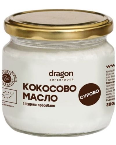 Кокосово масло Extra Virgin, 300 ml, Dragon Superfoods - 1