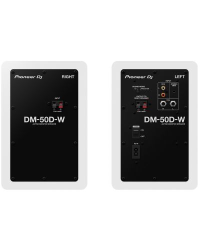 Колони Pioneer DJ - DM-50D-WH, 2 броя, бели/черни - 3