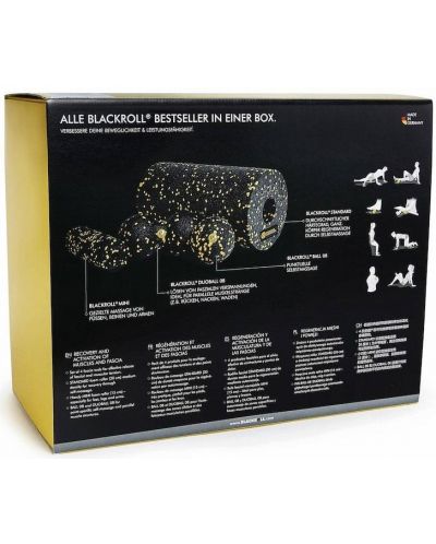 Комплект уреди за самомасаж Blackroll - BlackBox Standard Limited Borussia Dortmund, 4 бр. - 4