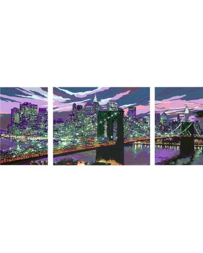 Комплект за рисуване по номера Ravensburger CreArt - Ню Йорк панорама - 2