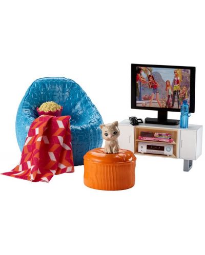 Комплект Mattel Barbie Outdoor Furniture - Домашно кино - 1