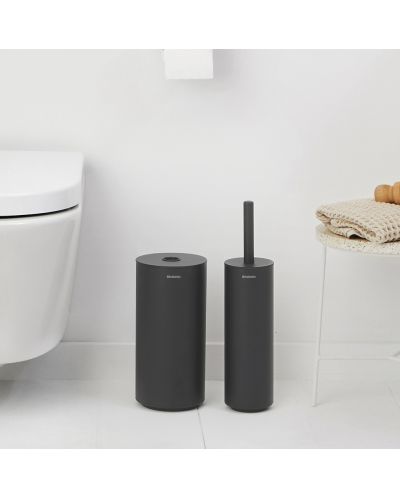 Комплект от 3 аксесоара за тоалетна Brabantia - MindSet, Mineral Infinite Grey - 2