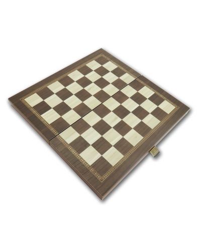 Комплект шах и табла Manopoulos - Цвят венге, 38 x 19 cm - 3