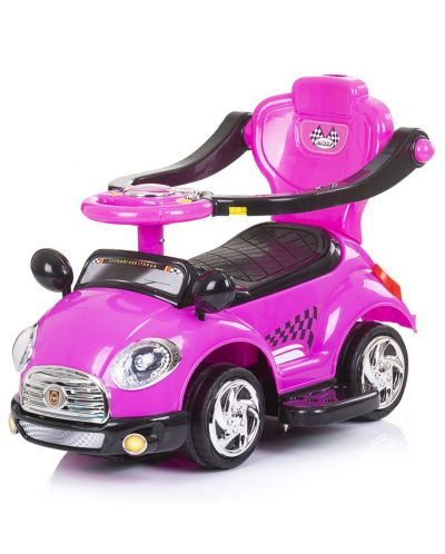 Кола за яздене с дръжка Chipolino - Super car, розова - 3