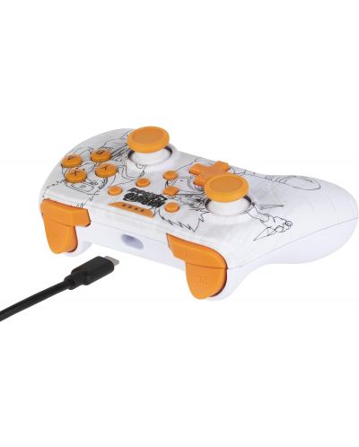 Контролер Konix - за Nintendo Switch/PC, жичен, Naruto, бял - 4
