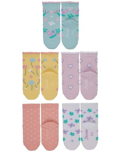 Комплект детски чорапи Sterntaler - 5 чифта, 17/18, 6-12 месеца - 1