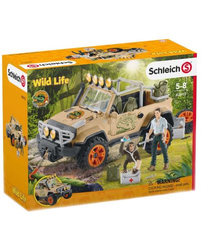 Комплект фигурки Schleich Wild Life - Автомобил 4 x 4, с лебедка - 3