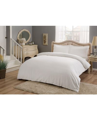Комплект за спалня TAC - Basic White, 100% памук, сатениран - 1
