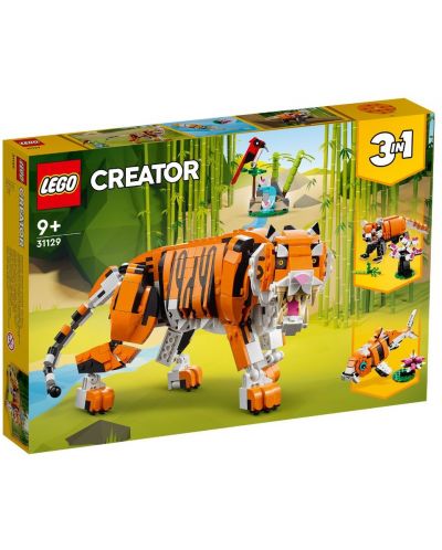 Конструктор LEGO Creator  3 в 1 - Величествен тигър (31129) - 2