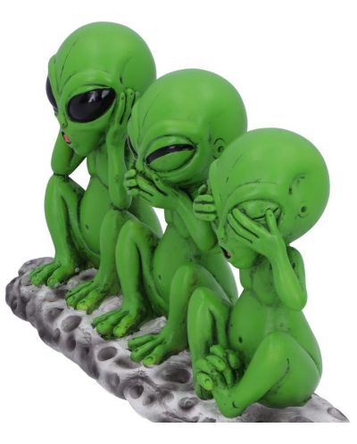 Комплект статуетки Nemesis Now Adult: Humor - Three Wise Martians, 16 cm - 5
