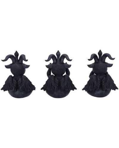 Комплект статуетки Nemesis Now Adult: Cult Cuties - Three Wise Baphoboo, 13 cm - 3