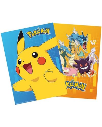 Комплект мини плакати ABYstyle Games: Pokemon - Characters - 1