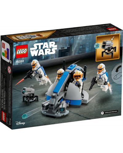 Конструктор LEGO Star Wars - Боен пакет, Клонинг щурмовак на Асока от 332 легион (75359) - 2