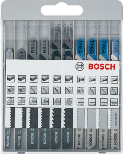Комплект 10 части ножчета за прободен трион Bosch - Basic for Metal and Wood - 2