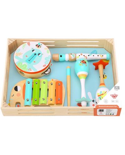 Комплект музикални инструменти Tooky Toy - Празник в гората - 1