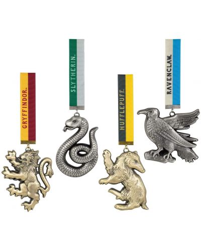Комплект орнаменти The Noble Collection Movies: Harry Potter - House Mascots - 1