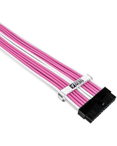 Комплект удължителни кабели 1stPlayerg - PKW-001, 0.35 m, розов/бял - 1